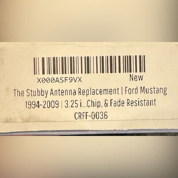 SHORT ANTENNA REPLACEMENT FORD MUSTANG 1994-2009 CRAVENSPEED / THE STUBBY - Picture 2 of 3